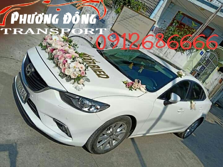 cho thuê xe cưới mazda 6 màu trắng giá siêu hấp dẫn tại quận bắc từ liêm hà nội - hotline 0912686666