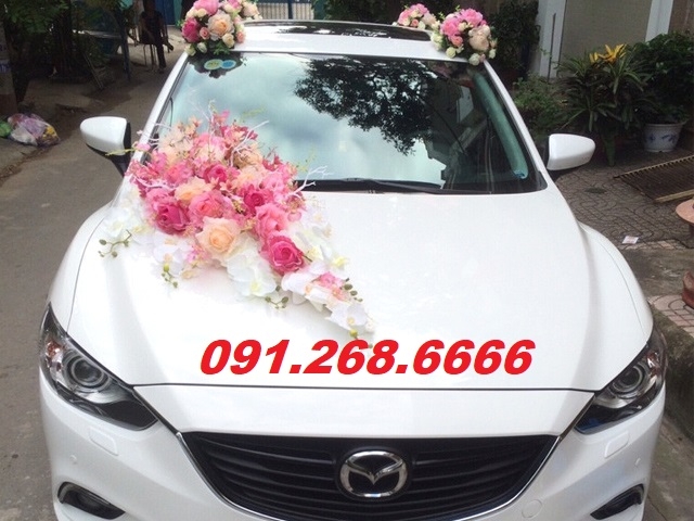 cho thuê xe cưới mazda 6 màu trắng giá siêu hấp dẫn tại quận hai bà trưng hà nội - hotline 0912686666
